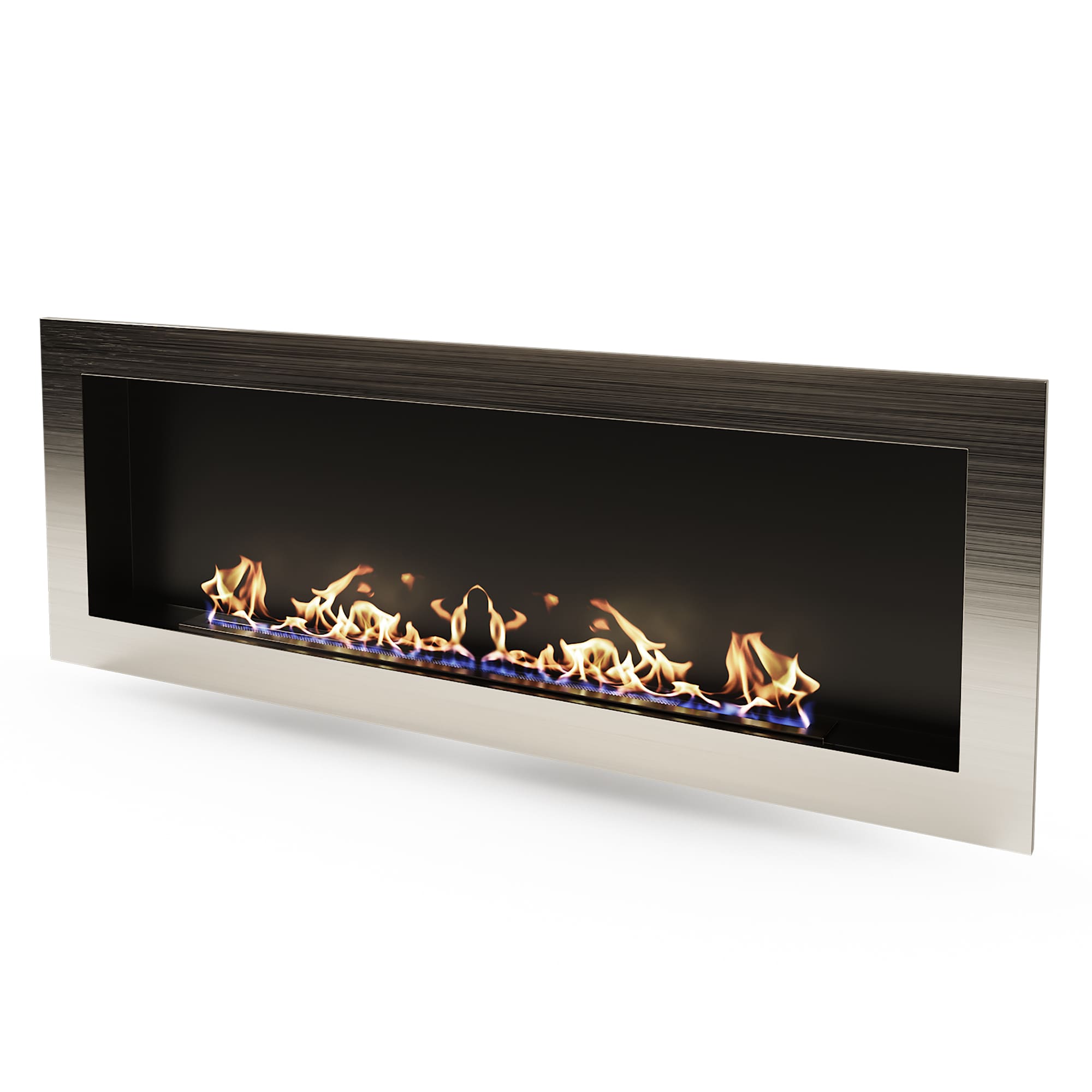 Биокамин "Русский огонь" Хай-тек 1500V встраиваемый с декоративным стеклом (стемалитом) по цене 60 550 руб.