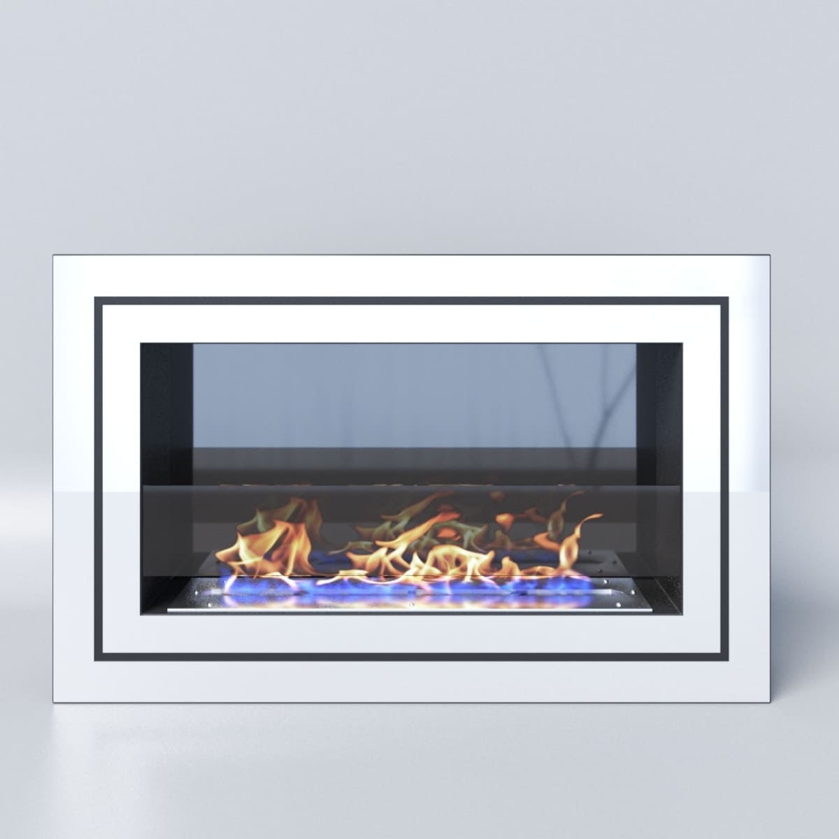 Биокамин "Русский огонь" Стенли 800V встраиваемый (высота 500мм.) с декоративным стеклом (стемалитом) по цене 36 600 руб.