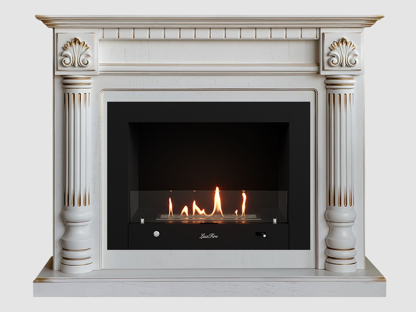 Каминный портал МДФ "Македония 1250" с биокамином Lux Fire "Фаер Бокс 4-25.5" (белый) Каминный портал МДФ "Македония 1250" с биокамином Lux Fire "Фаер Бокс 4-25.5" (белый) по цене 128 700 руб.