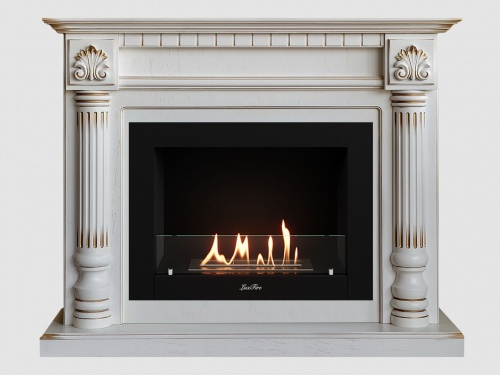 Каминный портал МДФ "Македония 1250" с биокамином Lux Fire "Фаер Бокс 2-25.5" (белый) Каминный портал МДФ "Македония 1250" с биокамином Lux Fire "Фаер Бокс 2-25.5" (белый)