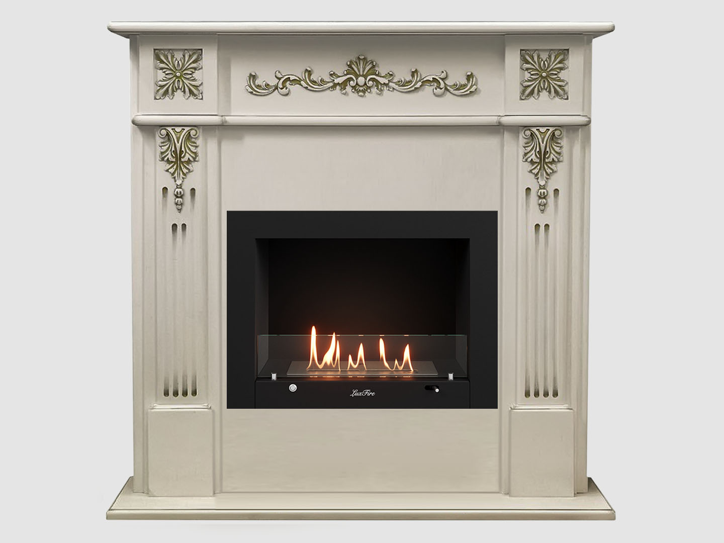 Каминный портал МДФ "Монреаль 1100" с биокамином Lux Fire "Фаер Бокс 3-25.5" (белый) Каминный портал МДФ "Монреаль 1100" с биокамином Lux Fire "Фаер Бокс 3-25.5" (белый) по цене 94 500 руб.