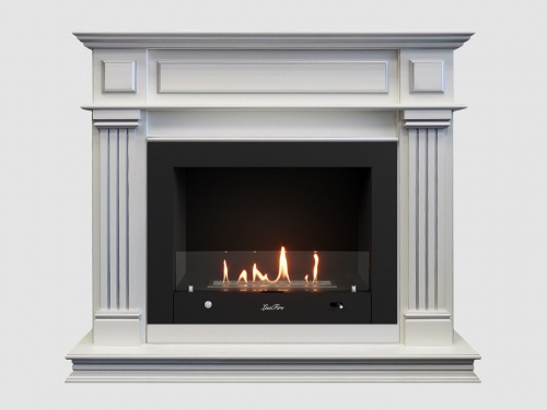 Каминный портал МДФ "Амелия 1260" с биокамином Lux Fire "Фаер Бокс 4 - 33" (белый) Каминный портал МДФ "Амелия 1260" с биокамином Lux Fire "Фаер Бокс 4 - 33" (белый)