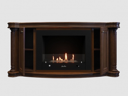 Каминный портал МДФ "Бетховен 1500" с биокамином Lux Fire "Фаер Бокс 4 - 30" (темный орех) Каминный портал МДФ "Бетховен 1500" с биокамином Lux Fire "Фаер Бокс 4 - 30" (темный орех)