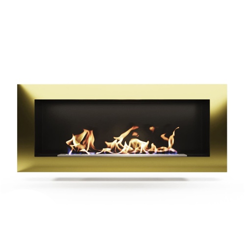 Биокамин "Русский огонь" Барокко 1200V встраиваемый с защитным и декоративным стеклом