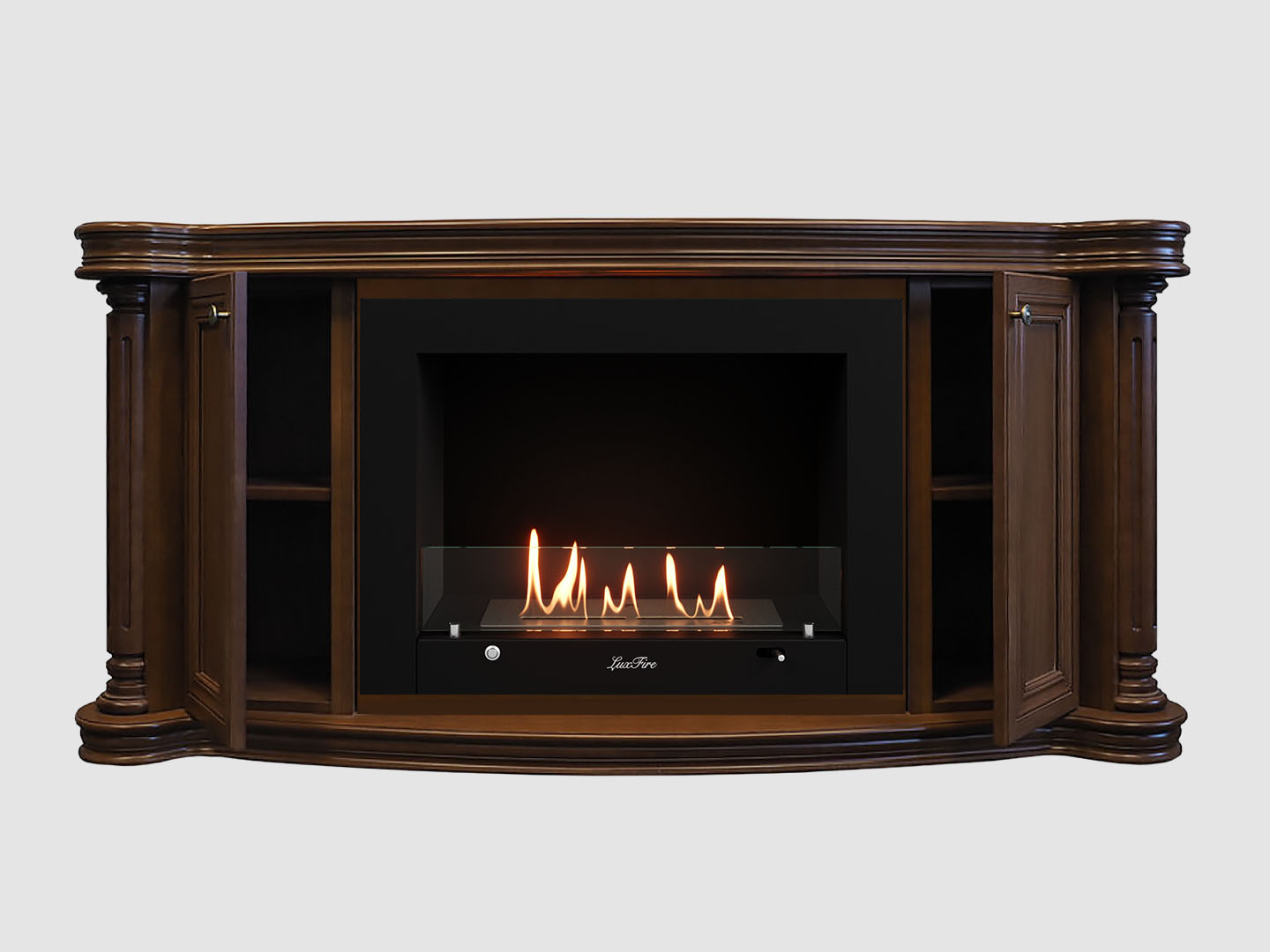 Каминный портал МДФ "Бетховен 1720" с биокамином Lux Fire "Фаер Бокс 3 - 33" (темный орех) Каминный портал МДФ "Бетховен 1720" с биокамином Lux Fire "Фаер Бокс 3 - 33" (темный орех) по цене 148 800 руб.