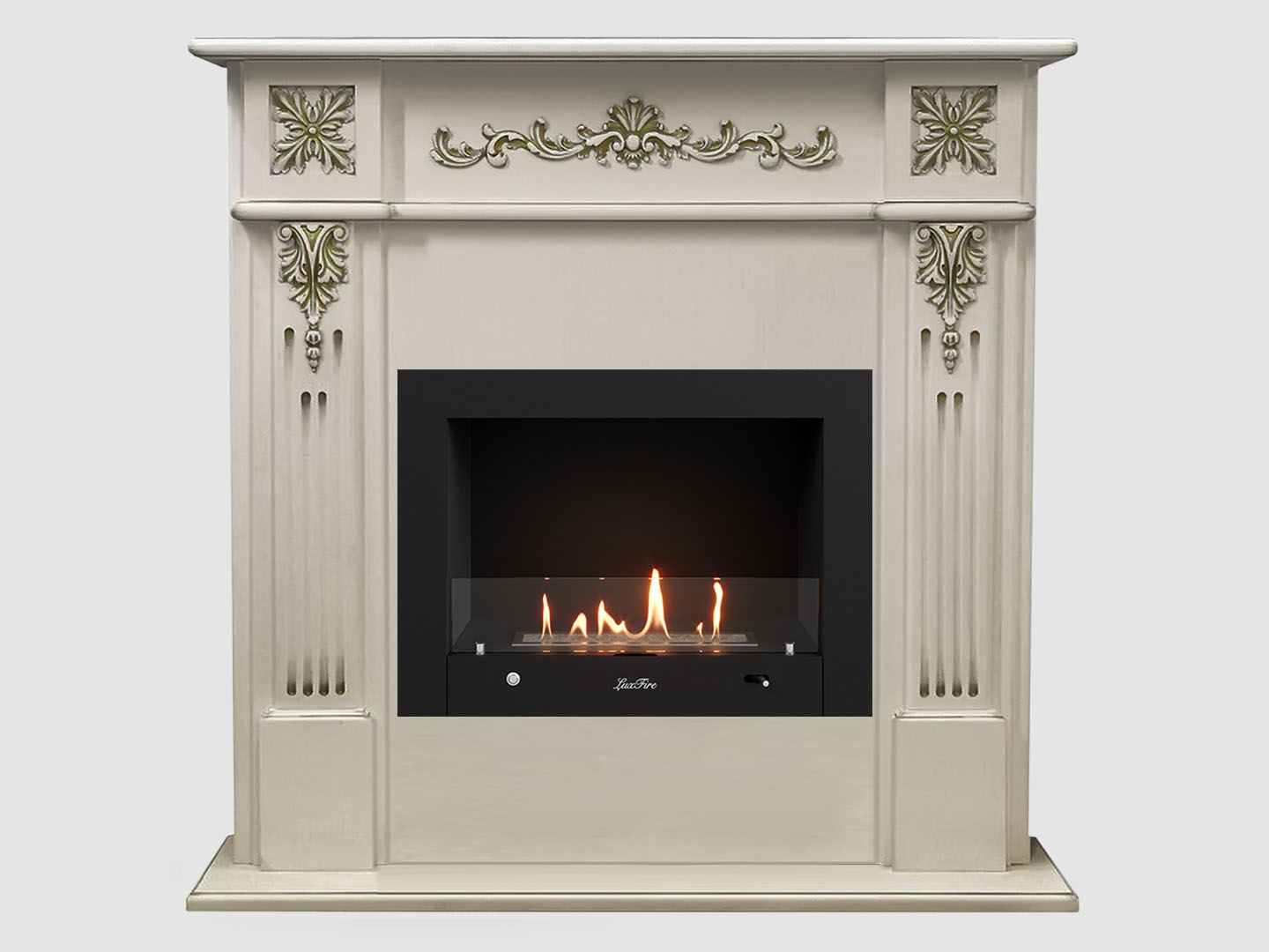 Каминный портал МДФ "Монреаль 1100" с биокамином Lux Fire "Фаер Бокс 4-25.5" (белый) Каминный портал МДФ "Монреаль 1100" с биокамином Lux Fire "Фаер Бокс 4-25.5" (белый) по цене 116 900 руб.
