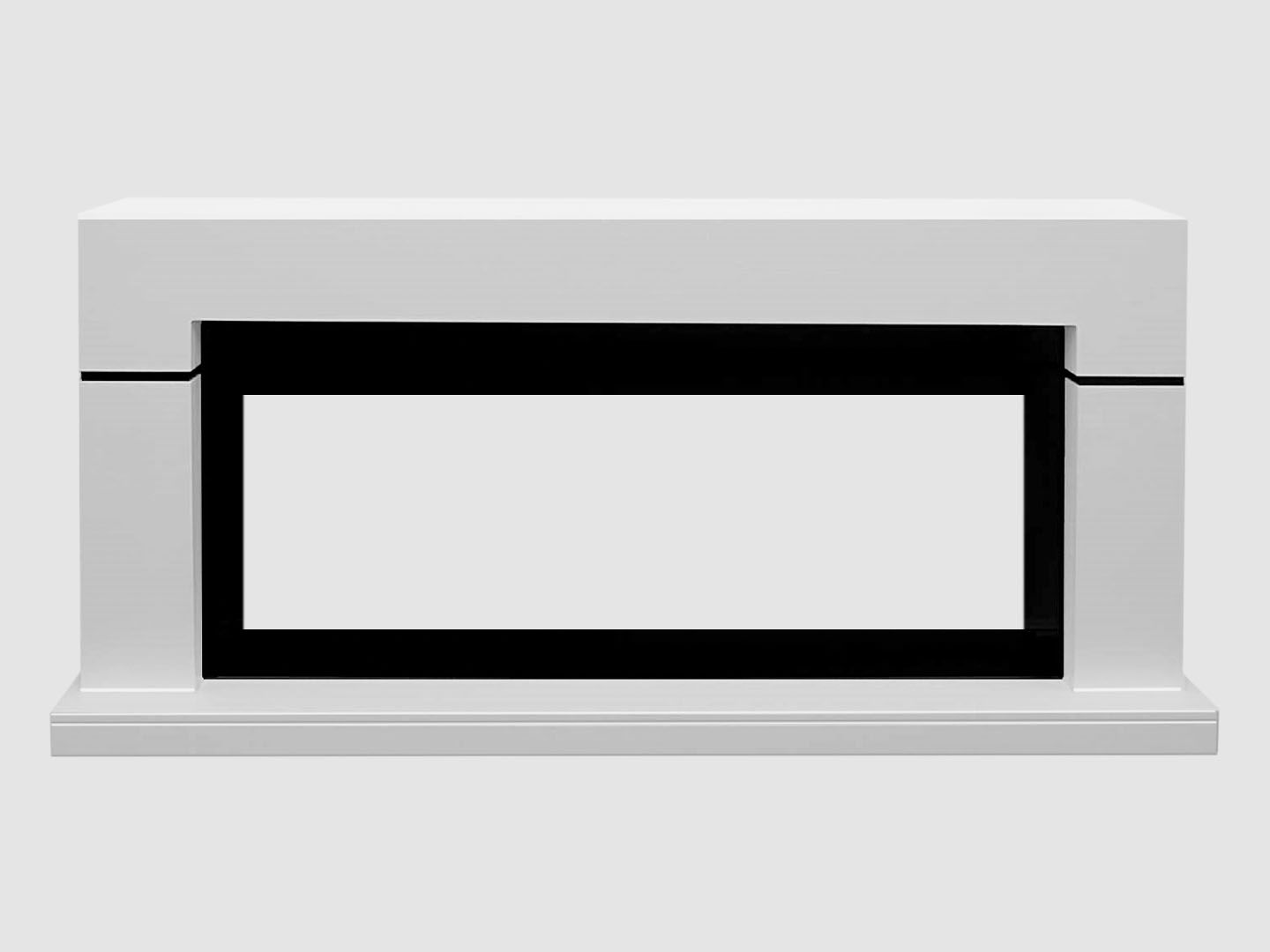 Каминный портал МДФ "LINDOS 1930" с биокамином Lux Fire "Фаер Бокс Вега-2" (белый) по цене 109 390 руб.