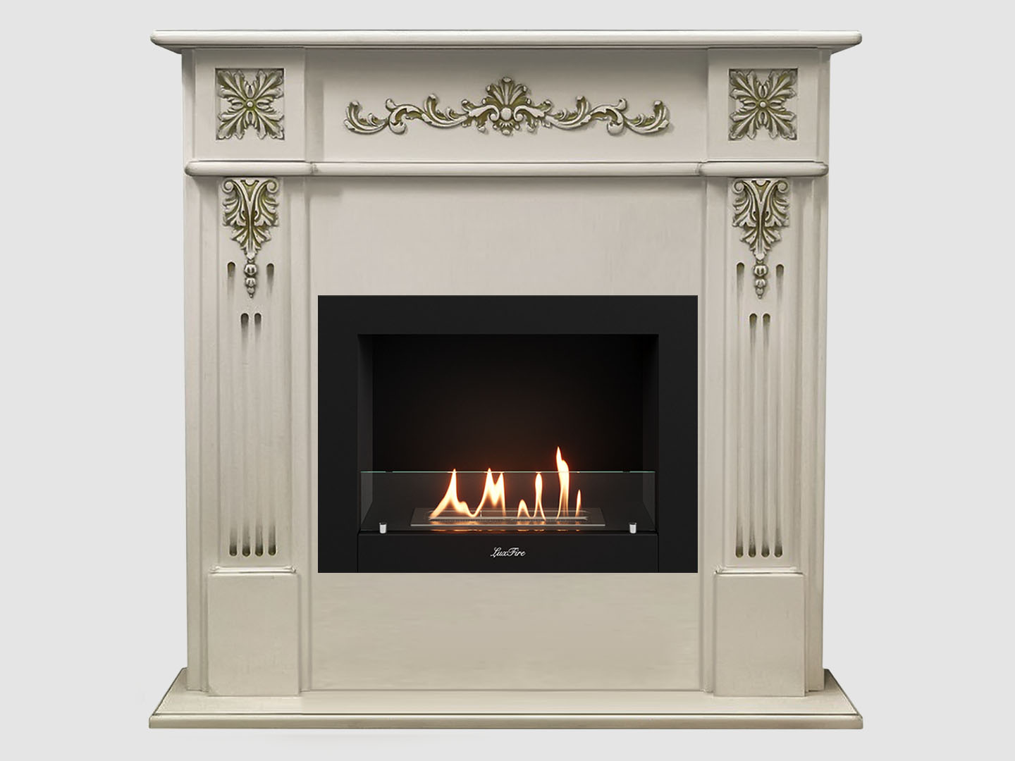 Каминный портал МДФ "Монреаль 1100" с биокамином Lux Fire "Фаер Бокс 2-25.5" (белый) Каминный портал МДФ "Монреаль 1100" с биокамином Lux Fire "Фаер Бокс 2-25.5" (белый) по цене 74 100 руб.