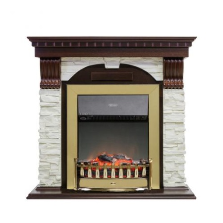 Dublin арочный сланец белый (темный дуб)+Lydon Brass