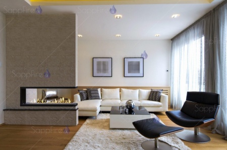 Встраиваемый биокамин / торцевой сквозной очаг 1100 (SappFire) по цене 52 000 руб.