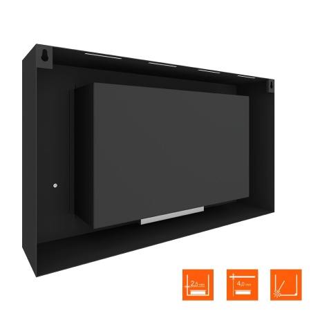 Биокамин SteelHeat WALL LONG 900 LITE черный, стекло, стемалит по цене 33 915 руб.