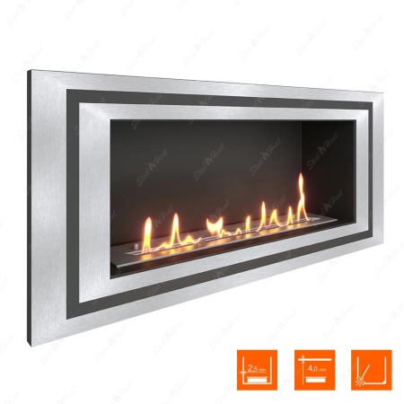 Биокамин SteelHeat LONG-D 900 XL по цене 34 656 руб.