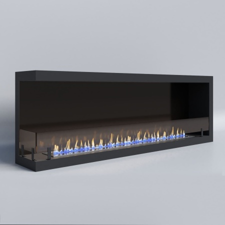 Биокамин "Русский огонь" Честер 1500 угловой левый с защитным стеклом по цене 55 400 руб.