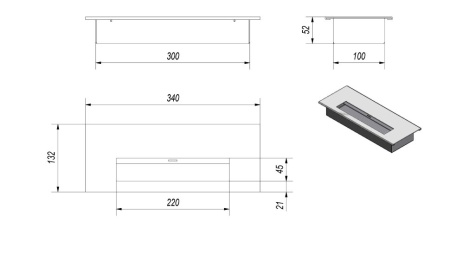 Биокамин QUAT стальной по цене 